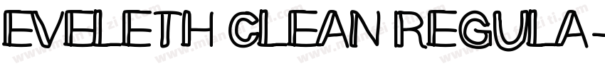 EVELETH CLEAN REGULA字体转换